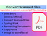 convert scanned pdf to any documents