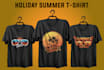 create eye catching summer t shirt design