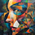 create magical abstract art, psychedelic, surrealism, cubism