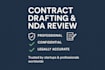 draft vet and proofread nda contracts and legal documents professionally