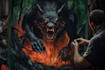 create dark art illustration