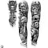 hand draw a full sleeve tattoo design