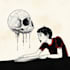 draw simple black and white illustration