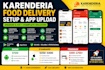 setup karenderia food delivery system with mobile app publishing