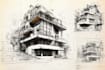 do hand drawn architectural sketches