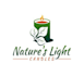 design amazing natures light candles logo