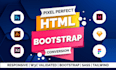 convert figma to html landing page design