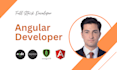 be full stack website angular developer and node js developer