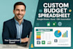 design budget spreadsheet, google sheets, spreadsheet budget planner, excel vba