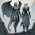 paint a character illustration in a fantasy world