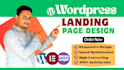 do clean professional web landing page
