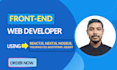 be your expert front end web developer HTML CSS tailwind CSS javascript