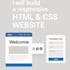 build a responsive HTML and CSS website