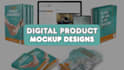design a digital product mockup, mockup course and ecover bundle