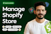 manage your shopify store and handle fulfillment
