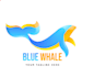 do whale logo design in high definition