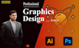 be your professional graphic designer for logo, post, flyer, or branding