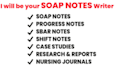 do quality soap notes, birp notes, progress notes, clinical narratives