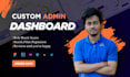 develop custom admin dashboard