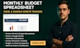 design monthly excel budget spreadsheet,mobile spreadsheet, appsheet, auto sheet