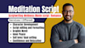 write guided meditation script, movie script, goal setting, romance and novel