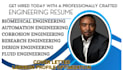 optimize fluid, research,biomedical engineering resume in ats manner