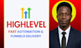 set up complete highlevel systems with automation,funnels