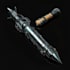 make a 3d weapon illustration for gaming