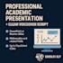 give you an academic presentation and voiceover script