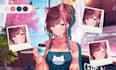 design png tuber and vtuber model for streams in vtuber anime style