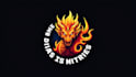 make eye catching flame dragon mascot logo with express delivery