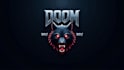 design outstanding doom wolf head mascot logo with express delivery