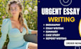 professionally do urgent essay writing as an essay writer