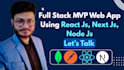 develop a custom mvp web app using react, nodejs and mongodb