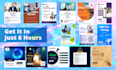 design hiring job, recruitment flyers, one pager and  leaflet