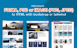 figma to HTML, PSD to HTML responsive bootstrap tailwindcss