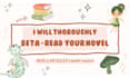 thoroughly beta read your novel