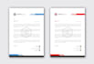 design professional letterhead in editable word template