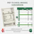 extract PDF data to editable excel and CSV in 24 hours
