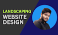 design a landscaping website using html, css and js