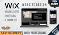 create a modern wix website design with SEO and mobile optimization