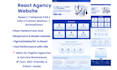 build a responsive react agency site using tailwind and vite