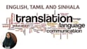 do translation in english, tamil and sinhala