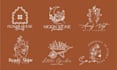 design a minimalistic, feminine, boho botanical logo