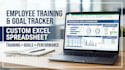 create employee and goal setting tracker spreadsheet in excel and google sheet