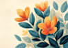 create a beautiful vintage botanical illustration poster