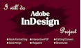 do adobe indesign project