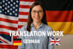 professionally translate and localize english to native german
