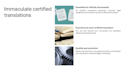 provide immaculate certified translations