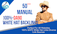 white hat SEO backlinks on high 90 da websites